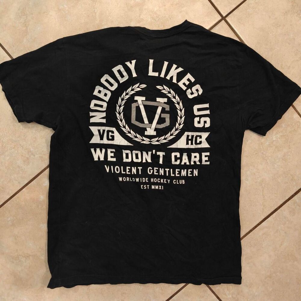 Violent-gentlemen Men's Black T-shirt